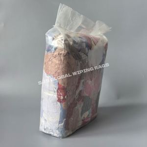 Trapos de tela de algodón de primera calidad para limpieza industrial, trapos de lona reciclada de color para limpieza - Product Image 1