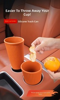 Support de parapluie de voiture en silicone inodore en gros, poubelle de voiture multifonctionnelle étanche, organisateur de rangement pour porte de voiture