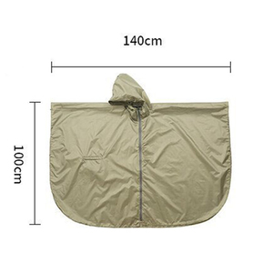 Fabricante al por mayor al aire libre Unisex mujeres impermeable lluvia Poncho reutilizable cremallera motocicleta impermeable para viajes de senderismo - Product Image 5