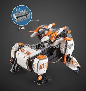 CaDA C51062W IRON KING Animal Bricks <span class=keywords><strong>2</strong></span>.4G RC Beast Animal Launch <span class=keywords><strong>Cannonball</strong></span> Building Blocks Sets avec son - Product Image 6