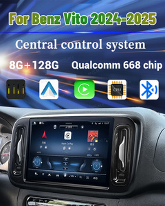 Lecteur multimédia <span class=keywords><strong>vidéo</strong></span> pour voiture 12,8 pouces, radio Android 14 8+128G pour Benz VITO 2024-2025, Carplay, Android Auto, navigation GPS, BT 4G - Product Image 4