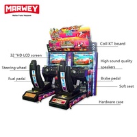 Machine de Jeu de Course Automobile à Monnayeur pour Enfants et Adultes, Simulateur Double Joueur, Approvisionnement en Gros pour Arcade Vidéo