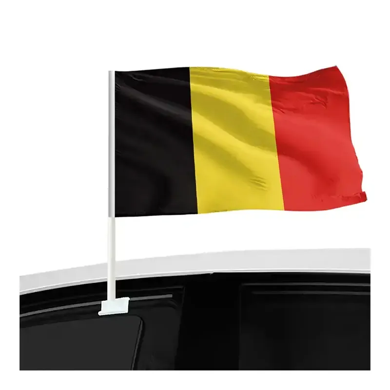 2024 Sản phẩm mới tùy chỉnh quốc gia belgium xe cửa sổ gương cờ bỉ cho xe