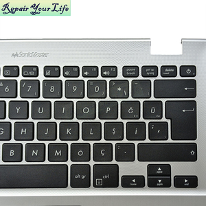 Bàn phím máy tính xách tay TR Thổ Nhĩ Kỳ cho <span class=keywords><strong>Asus</strong></span> Vivobook S14 x405 X405UA bm279 lf14 90nb0fa7-r30230 bàn phím với Bạc c-case không có đèn nền - Product Image 2