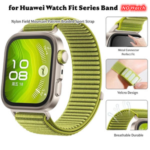 Cinturino Sportivo Traspirante in Nylon per Huawei Watch <span class=keywords><strong>Fit</strong></span> 4 Pro Fit4 Fit3 Braccialetto Sostitutivo - Product Image 1