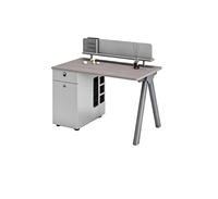Bureau de travail en panneau de particules E0, panneau mélaminé, bordure biseautée à 45 degrés, bande de bordure de 2,0 mm, colle thermofusible, tiroir verrouillable