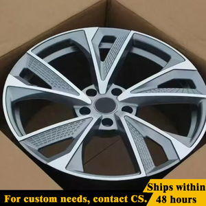 Rines Forjados en Existencia de 18 19 20 21 Pulgadas, Negro Brillante con Cara Mecanizada, 5x112 66.6mm para Audi RS3 RS5 RS6 RS7 A3 A4 A5 A6 A7 A8 - Product Image 4