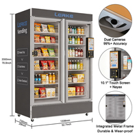 Máquina Expendedora LERKE New-Tech 1200L con IA para Alimentos Frescos, Snacks y Bebidas Frías, con Apertura Inteligente para Recoger Productos