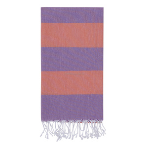 Serviette Double Peshtemal 100% Coton, 100x180cm PEST106-PINK ORANGE Rainbow Collection Turkiye - Product Image 2
