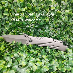 Couteau tactique multifonctionnel entièrement en acier inoxydable, couteau de camping multi-usages, couteau de survie pour la forêt et la jungle avec trou pour cordon - Product Image 5