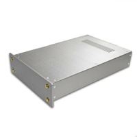Boîtier d'amplificateur, châssis en aluminium, fabrication métallique personnalisée, tampon de poinçonnage, bunker souterrain, pièces de poinçonnage découpées au laser
