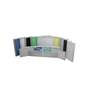 Adsorpsi kuat untuk menghilangkan bau HVAC Filter udara kardus Panel berlipat AC tungku sebelum Filter ventilasi G4 F5 F6 F7 F8 F9