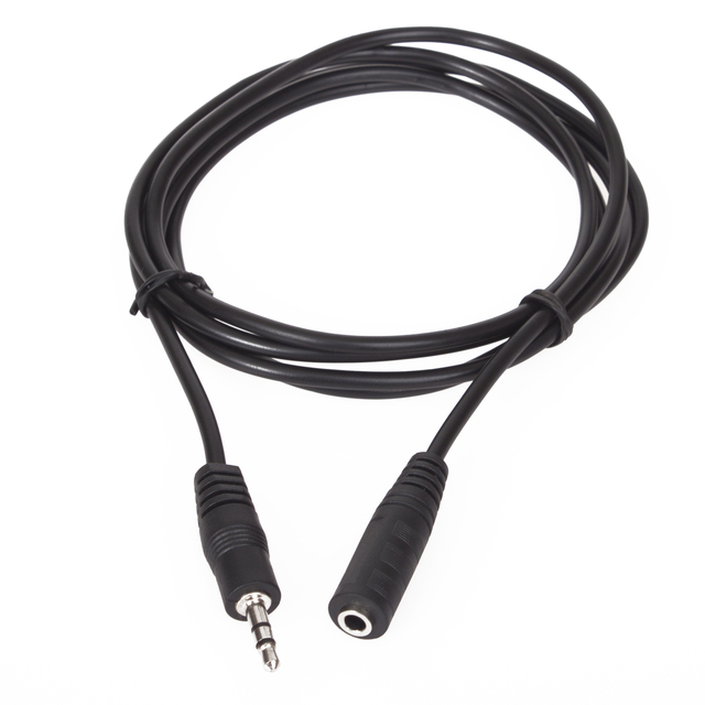 VCOM 1.5m 1.8m 3m 5m AUX Cable Male to Female Headset Speaker Jack 3.5MM Stereo Audio Extension Cable