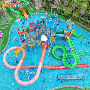 Glissières de parc aquatique d'équipement de parc d'Aqua de Chambre de l'eau avec des jeux de flottement de lac de piscine - Product Image 6
