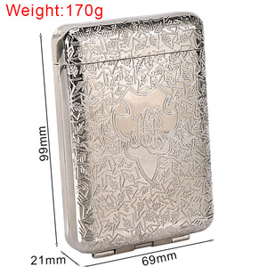 Hộp đựng thuốc lá Yiwu Erliao bán chạy, phụ kiện hút thuốc, chất liệu kim loại, chống thấm nước, sang trọng - Product Image 2