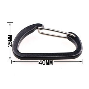 40mmX25mm 4 #   Moschettone Piccolo in Lega di Alluminio Personalizzato con Chiusura a Filo per Escursionismo - Product Image 3