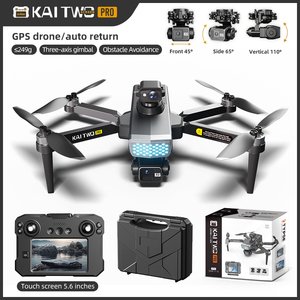 2025 nuevo <span class=keywords><strong>KAI</strong></span> TWO Pro GPS Drone 8K HD Cámara <span class=keywords><strong>3</strong></span>-Axis Gimbal profesional Anti-Shake fotografía sin escobillas plegable Quadcopter - Product Image 4