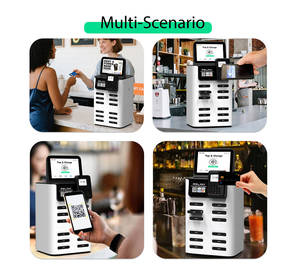 Estación de Alquiler de Bancos de Energía Portátiles Compartidos con Diseño Nuevo 2025, con Sistema POS Integrado para Negocios de Carga en Cafeterías - Product Image 4