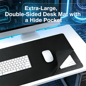 <span class=keywords><strong>Tapis</strong></span> de <span class=keywords><strong>souris</strong></span> de jeu en cuir antidérapant personnalisé, imperméable, <span class=keywords><strong>avec</strong></span> support de téléphone détachable à charge rapide, chargeur sans fil 15W - Product Image 3