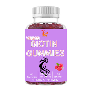 Gummies de biotine en gros d'usine avec biotine sodique pour des cheveux sains – Nouveaux compléments alimentaires naturels à base de plantes - Product Image 4