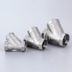 Vanne de filtration de type Y en acier inoxydable 304, filetage interne NPT 1 pouce, haute pression, haute température, équipement de filtration industrielle - Product Image 1