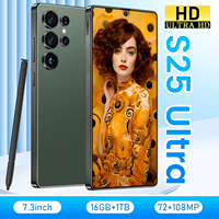 Hoge Kwaliteit Lage Prijs S25Ultra 5G LTE Gaming Smartphone Frans HD Scherm 108MP Quad Core Processor Dual SIM Gezichtsherkenning
