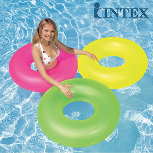 INTEX 59262 NEON don tüpler yetişkin şişme yüzme simidi yüzme daire yüzme havuzu yaşam şamandıra - Product Image 1