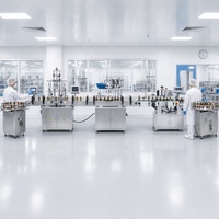 Ligne de production automatique haute efficacité pour l'embouteillage et le remplissage d'huiles comestibles (tournesol, olive) en acier inoxydable 304, certifiée CE, avec commande PLC