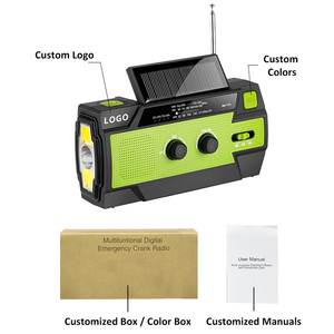 Lampe solaire multifonction <span class=keywords><strong>pas</strong></span> chère, <span class=keywords><strong>radio</strong></span> <span class=keywords><strong>Internet</strong></span> AM/FM, batterie externe 4000 mAh, chargeur de téléphone portable, dynamo à manivelle, lampe torche LED 6 - Product Image 5