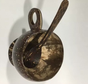 Reusable <b>Coconut</b> Shell <b>Cup</b> Wide Handle Eco Friendly Natural <b>Coconut</b> Mug Coffee Tea Bulk Supplier India - Product Image 4