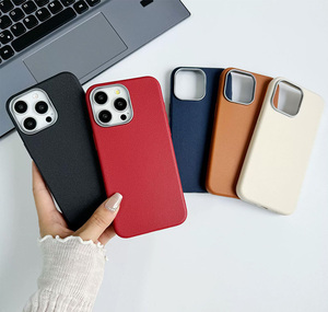 Custodia per telefono in TPU antiurto, morbida, con stampa in pelle testurizzata, design business, a basso prezzo per <span class=keywords><strong>iPhone</strong></span> 17 16 15 14 13 - Product Image 2