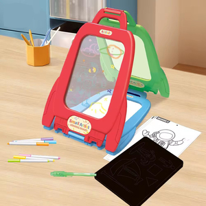Transparant Tekenbord 4 In 1 Creatief Leren Lcd Tablet Plastic Kunstenaar Ander Educatief Speelgoed Tekentafel - Product Image 4