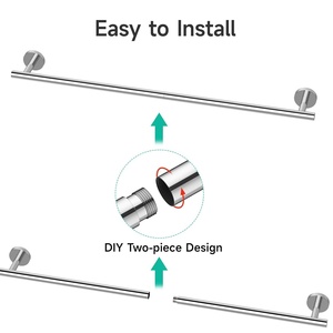 Có Thể Tháo Rời Năm Mảnh Thép Không Gỉ Phòng Tắm Đặt Cross-Biên Giới Khăn Bar Mô Chủ Khăn Tắm Vòng Cao Cấp Vật Liệu Kim Loại - Product Image 5
