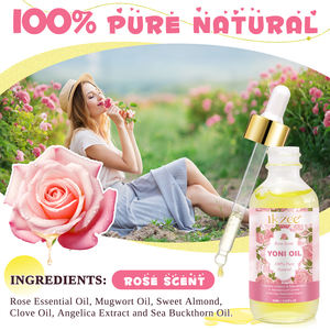 Ikzee Rose Geurende Yoni Massage Olie Private Label Groothandel Hydraterende Verlichtende Yoni Olie voor Vrouwen Lichaamsverzorging - Product Image 3