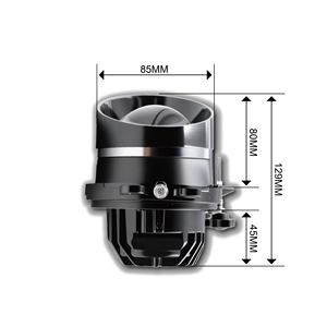ไฟตัดหมอกเลเซอร์ J6 เลนส์คู่แบบลำแสงคู่ ขนาด 3.0 นิ้ว ไฟหน้า LED 6000K 30000LM 12V 50W ใช้ได้กับรถยนต์ทั่วไป ชุดอัพเกรดใหม่ - Product Image 1