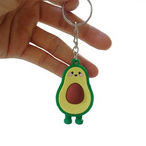 3d simulazione personalizzata 3D Avocado anguria fragola frutta portachiavi borsa <span class=keywords><strong>portamonete</strong></span> ciondolo giocattolo morbido in PVC - Product Image 6
