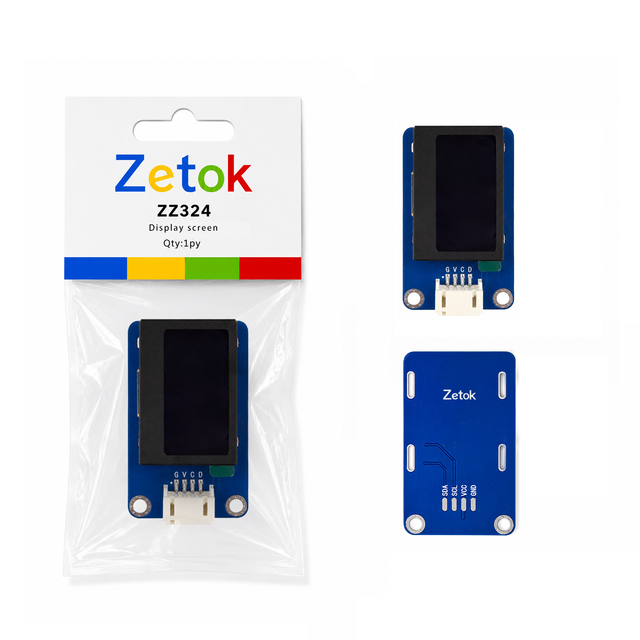 Zetok 1.3 Inch 36x30mm 128x64 Resolution Large Screen OLED Display Module with Reverse Insertion Protection Electronic Component