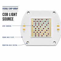 Source de lumière LED COB rouge 620nm 660nm 940nm 50W 2x1000mA + 700mA, substrat en cuivre, émetteur multi-longueurs d'onde