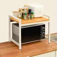 Étagère de Rangement de Cuisine Extensible en Métal Écologique pour Micro-ondes, Fruits et Vaisselle – Réglable, Rétractable et Pliable pour Comptoir