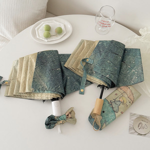 Paraguas Personalizado con Impresión Digital, Protección UV, MOQ Bajo, OEM/ODM, Diseño de Chica <span class=keywords><strong>Ballena</strong></span>, Paraguas Automático de Superficie Completa para Marcas de Boutique - Product Image 5