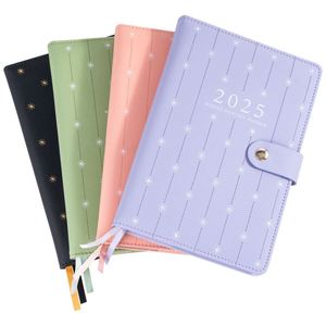 Agenda 2025 2026 con Impresión Personalizada, Tapa Dura de Cuero, 60 Hojas, Espiral, Planificador Semanal y Diario con Pegatinas - Product Image 3