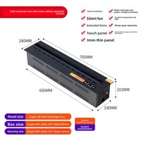 Cheminée électronique domestique ultrasonique moderne, élégante et tendance, avec des flammes simulées pour le fond de la télévision, humidificateur inclus