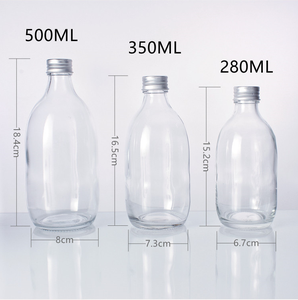Chai nước giải khát trong suốt mẫu miễn phí 280ml 350ml <span class=keywords><strong>500ml</strong></span> Chai thủy tinh Boston dùng cho Kombucha - Product Image 5