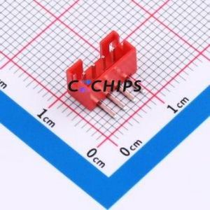 ZX-PH2.0-4PWZ-R Wire-to-Board Pin Header Bent Lead Through Hole,P=2mm Connector 1x4P 2mm Right Angle Insert PH - Product Image 1