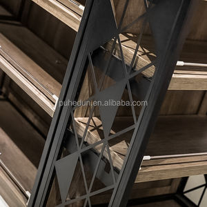 Présentoir en métal léger personnalisé avec cadre en acier, étagère d'épicerie avec panneau arrière plat en bois, étagère à vêtements de supermarché - Product Image 5