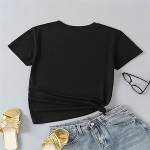 Camiseta con estampado gráfico de oso de peluche, camiseta informal de manga corta con cuello redondo para verano y primavera, ropa de mujer - Product Image 2