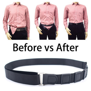 Ceinture de maintien de chemise pour homme et femme, élastique réglable, antidérapante, pour maintenir la chemise bien ajustée, sangle de maintien de chemise avec verrouillage - Product Image 4