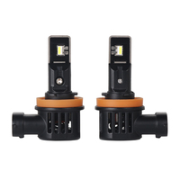 Grosir kipas bohlam lampu depan LED H11 44W pendingin H4 H7 H8 9005 HB3 9006 HB4 Aksesori Mobil lampu depan LED otomatis H11