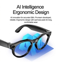 Lunettes intelligentes IP65 W611 avec caméra 8MP, traduction intelligente par IA, appels Bluetooth, transfert Wi-Fi, enregistrement vidéo, lunettes de soleil