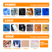 Serviette de plage en microfibre gaufrée à séchage rapide, personnalisable par sublimation, en coton recyclé sans sable, avec logo